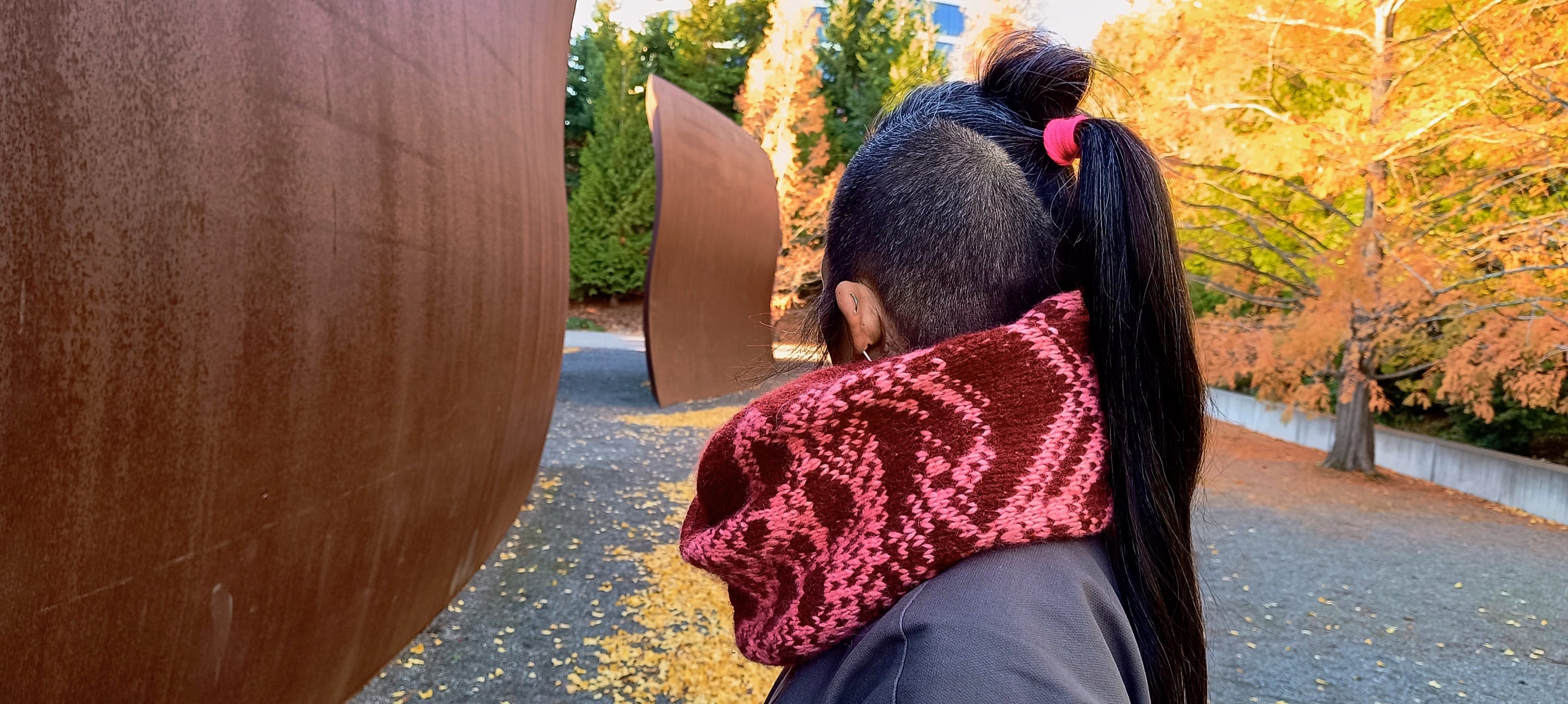 Bitflower Moebius Cowl by Algorithmic Knitting Design