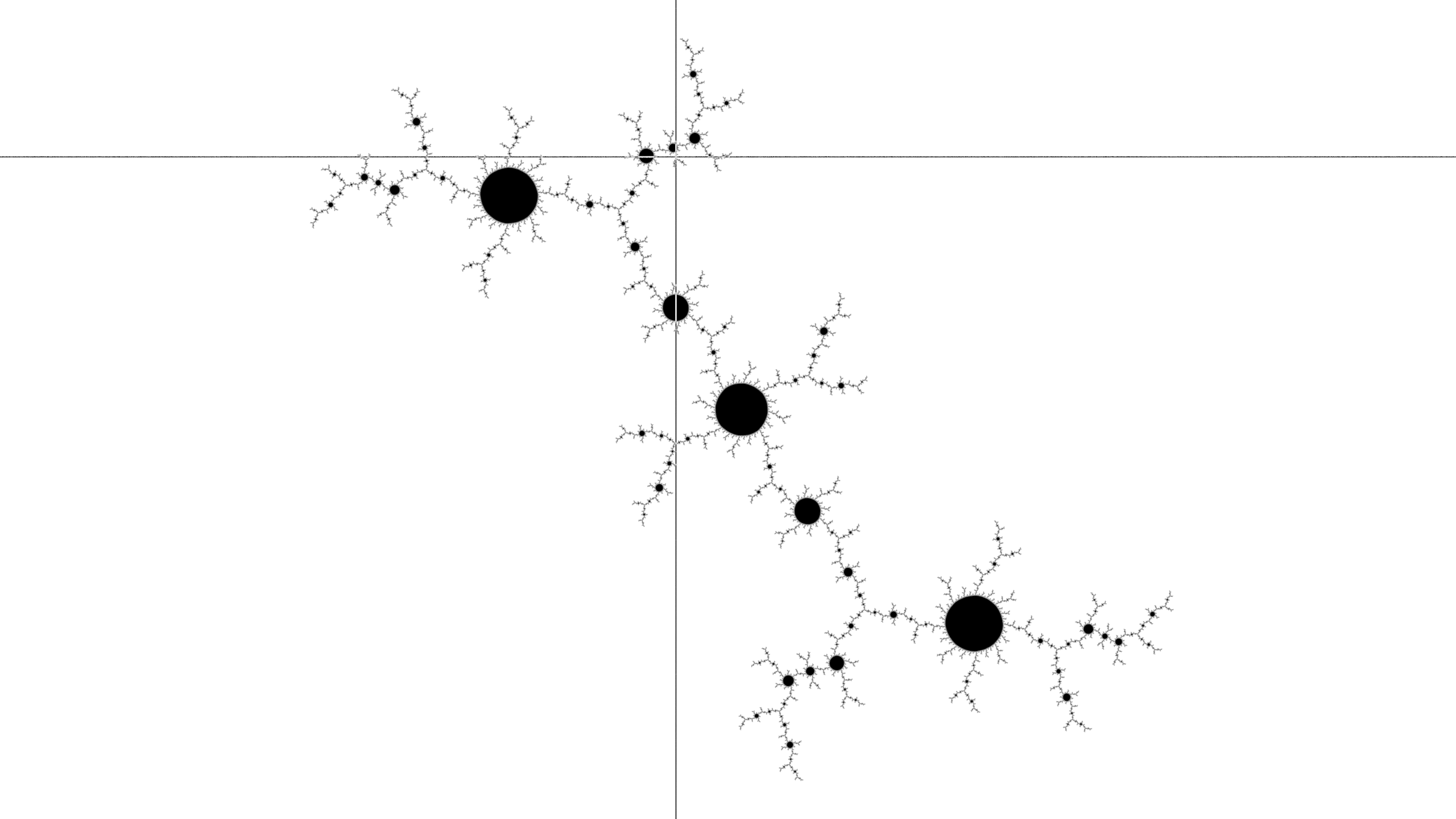 Figure 3.5: the inflected Julia set, continuing a tree.