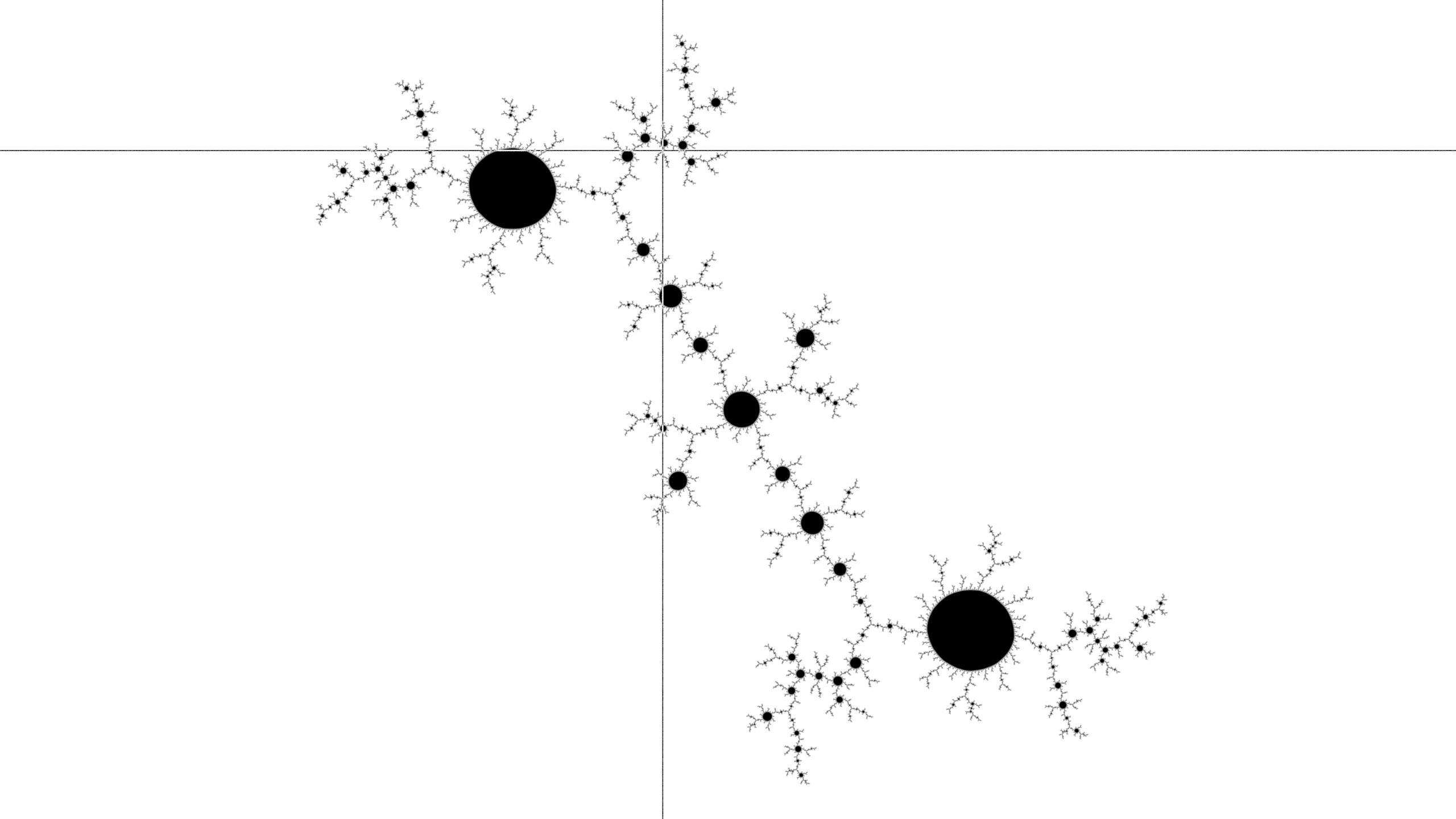Figure 3.8: the inflected Julia set, continuing a tree.