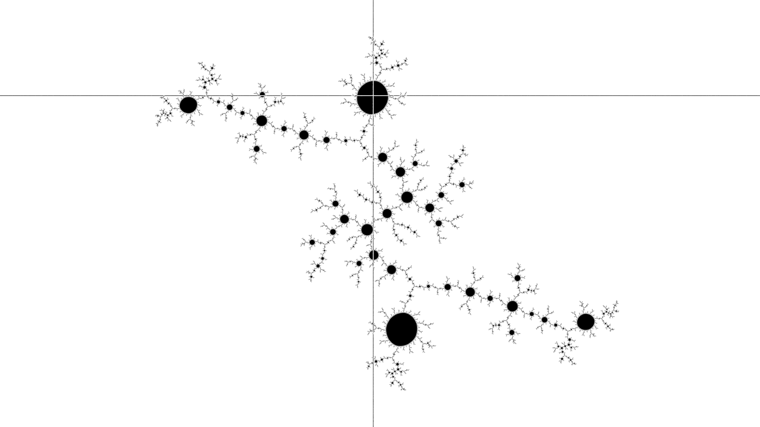 Figure 3.9: the inflected Julia set, continuing a disk.