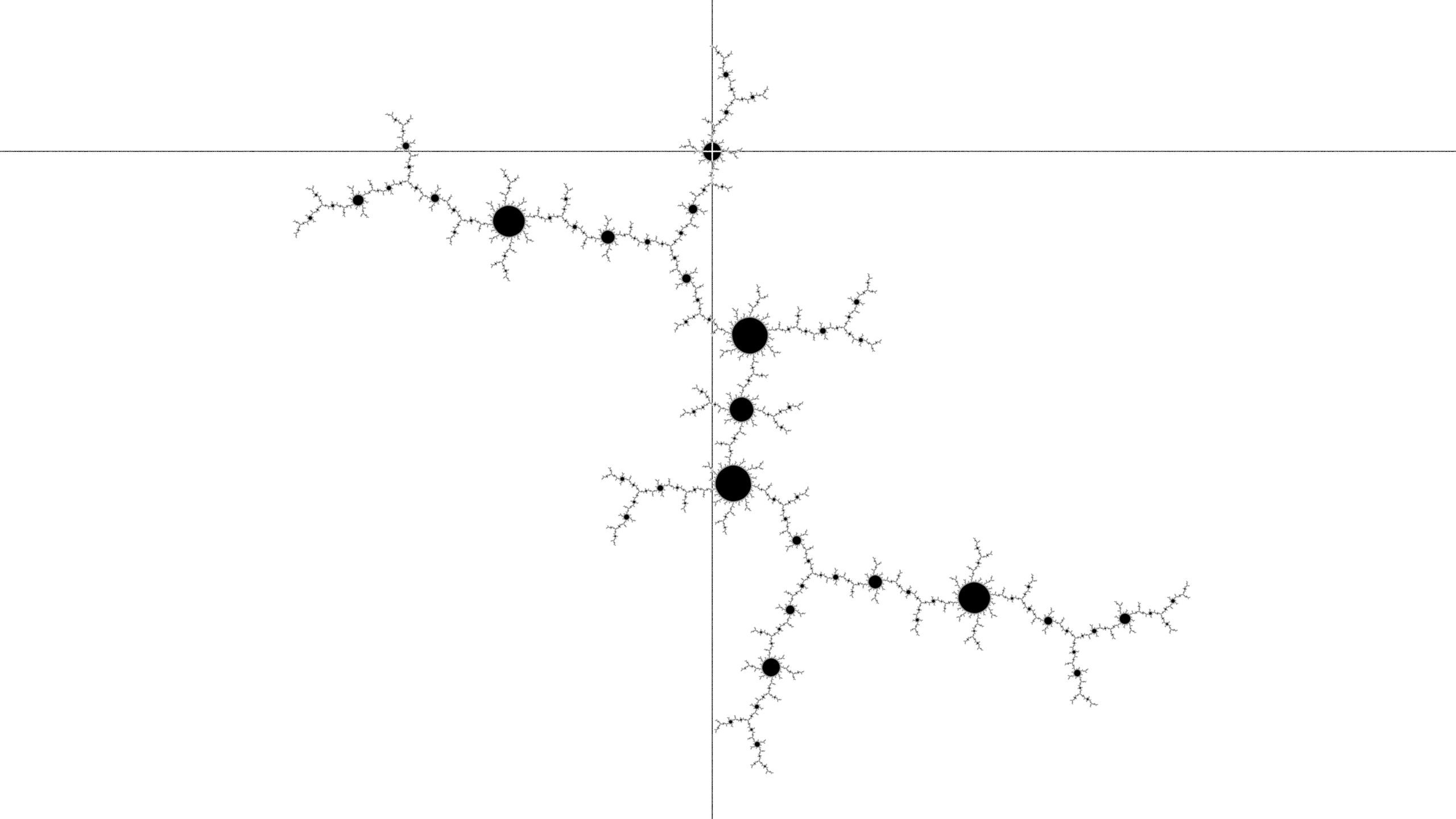 Figure 3.3: the inflected Julia set, starting a disk.