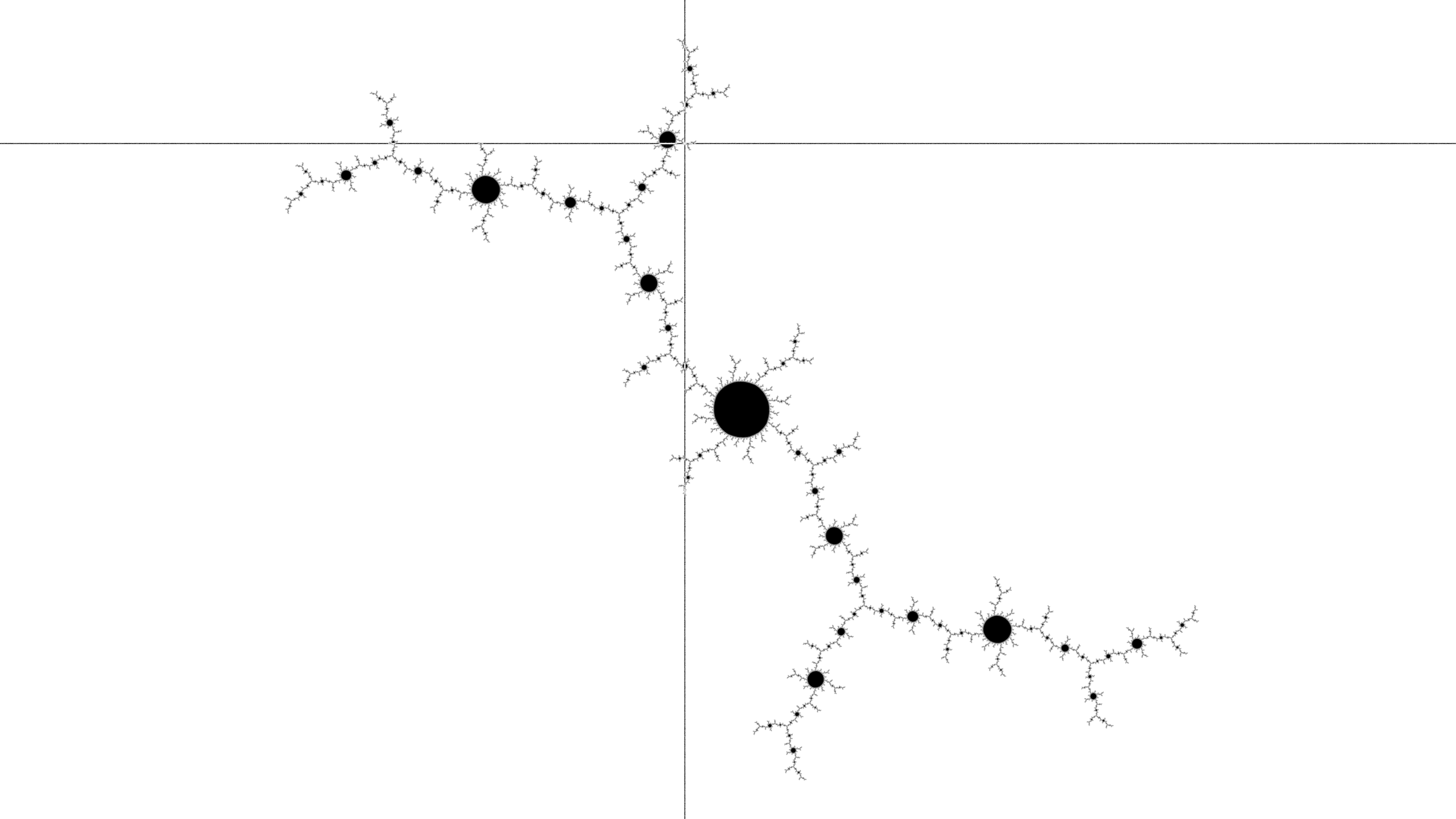 Figure 3.2: the corresponding Julia set, starting a tree.