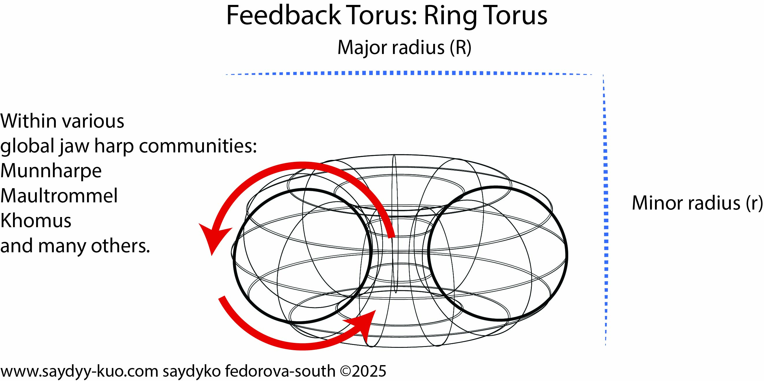 Figure 1.4. Feedback Torus: Ring Torus, by Saydyko Fedorova-South, 2025.