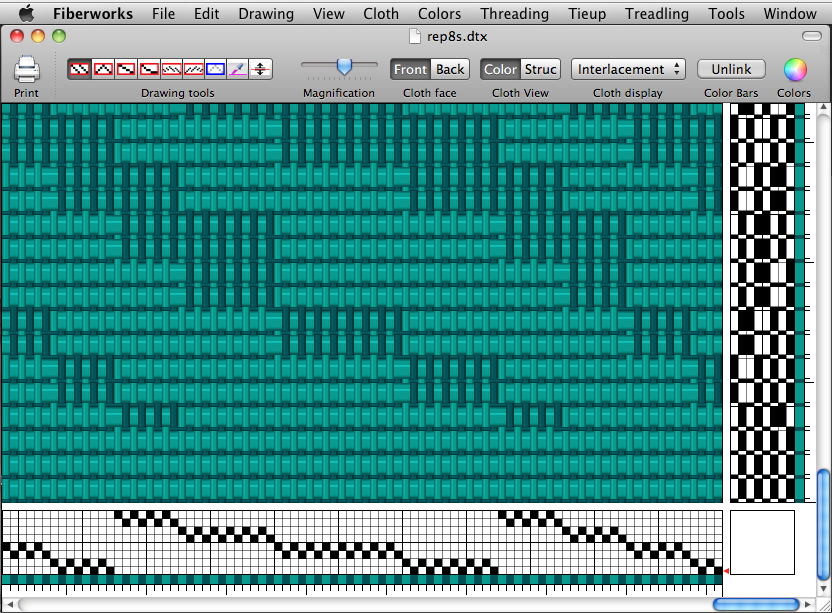 Example of software use for AVL pattern with Fiberworks software http://www.fiberworks-pcw.com/macview.html