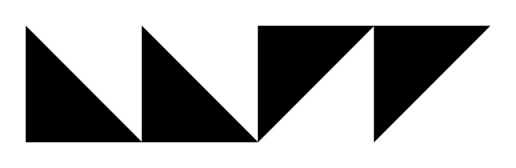 Figure 7: Sebastien Truchet draws Tilings, in his research he combines the tiles through a graphic approach: the notation and the representation coincide.