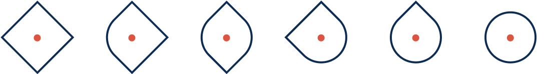 Figure 18: 6 tile types that constitue a Kolam